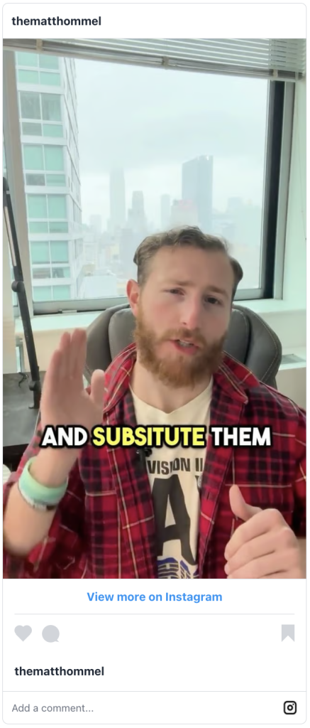 Instagram Email Calendar