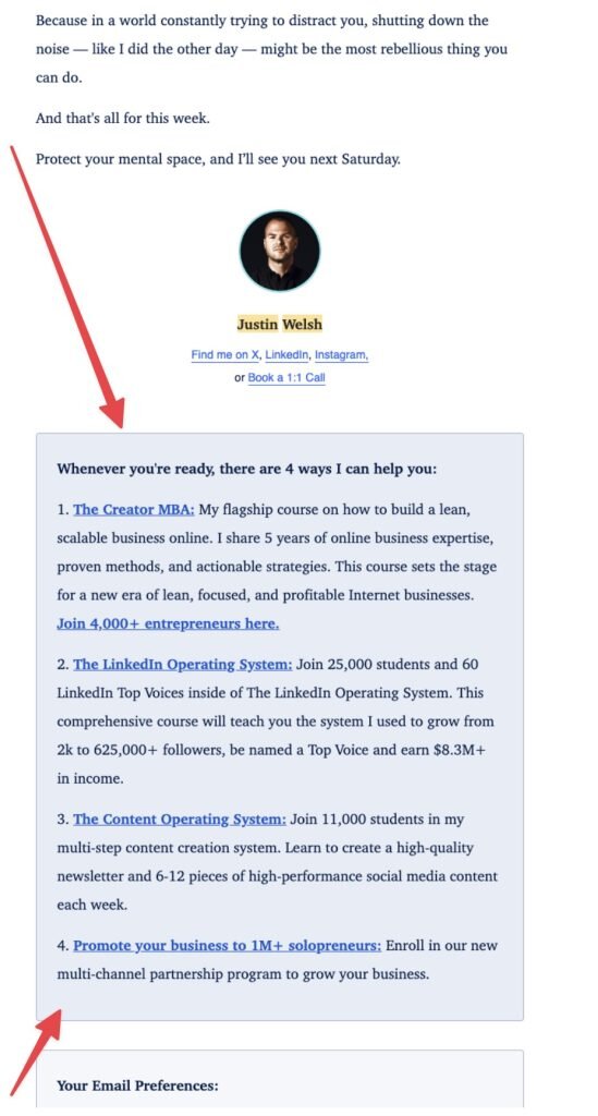 Justin Welsh Super Signature