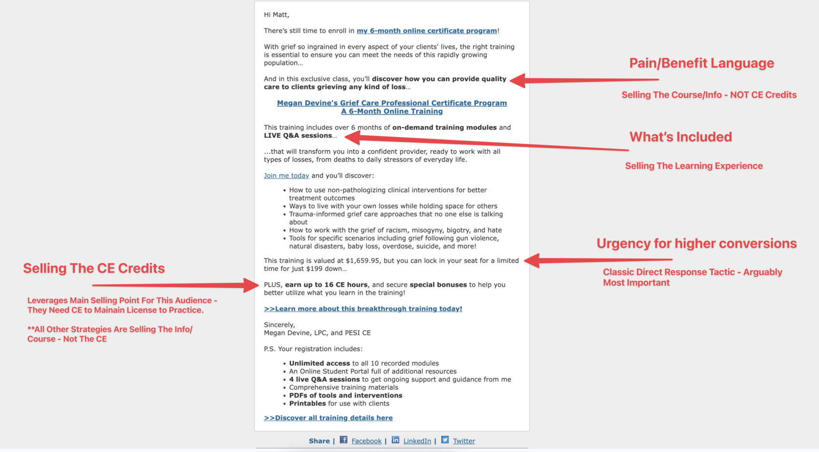 Meta description for online grief support training by Matt Hommel.