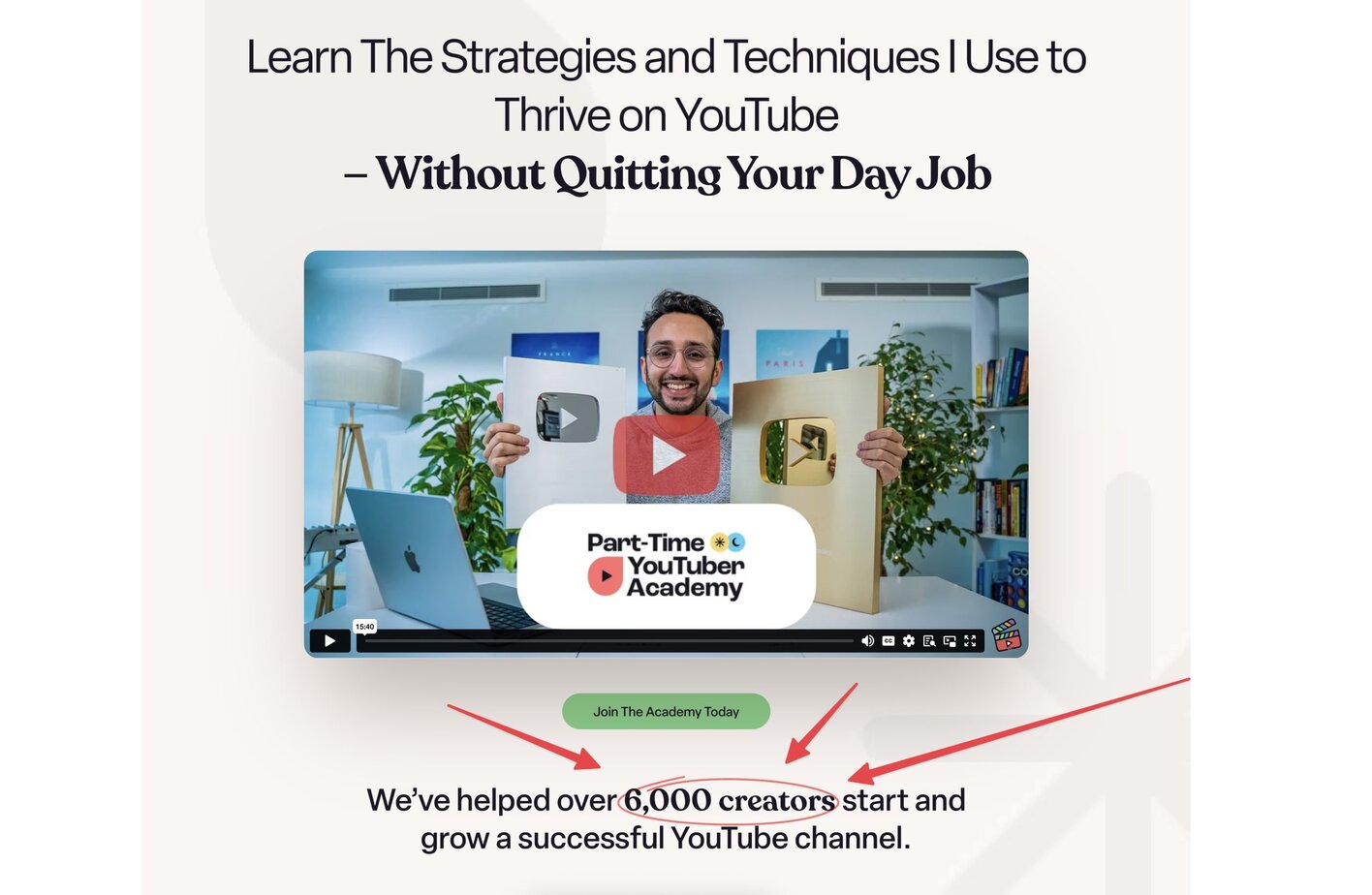 Ali Abdaal 6000 Creators